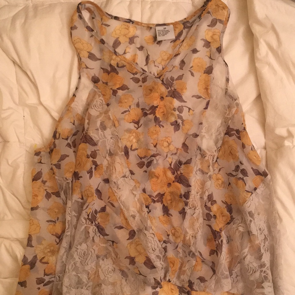 Sheer tank top